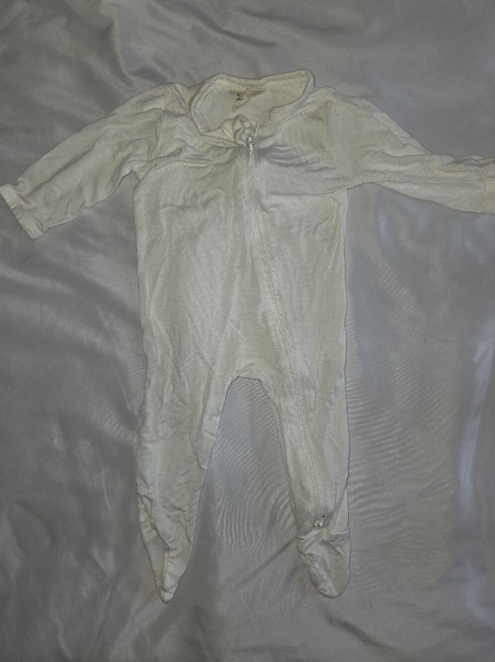 Kyte BABY White Footie Pajama
